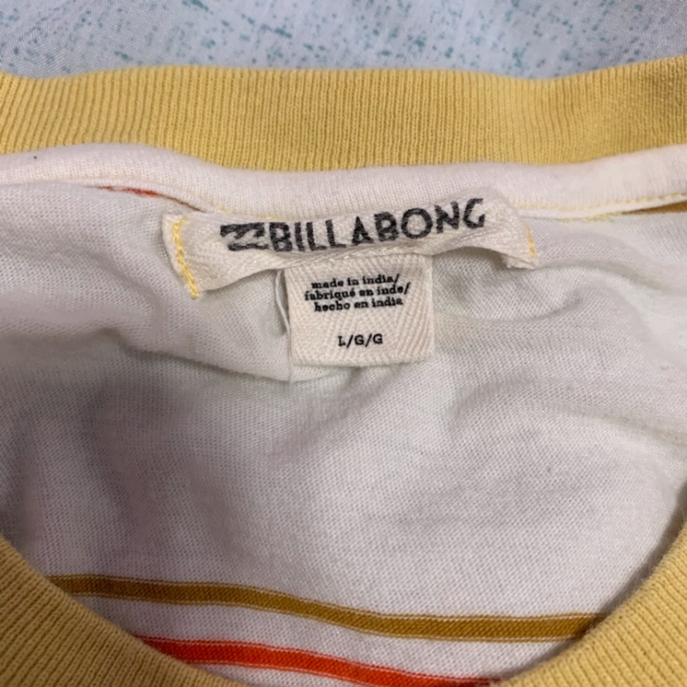 Billabong Striped Cropped Tee - Picture 7 of 8